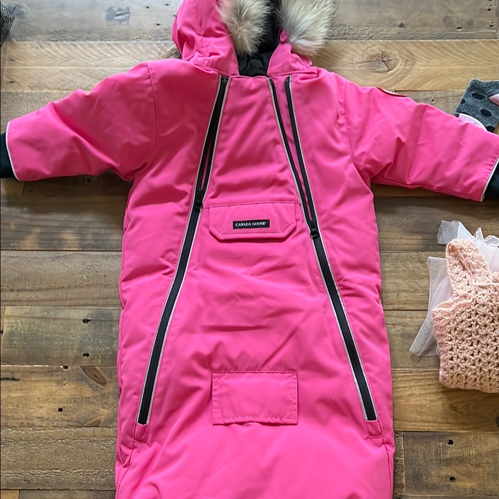 Canada Goose Pink Infant Snowsuit